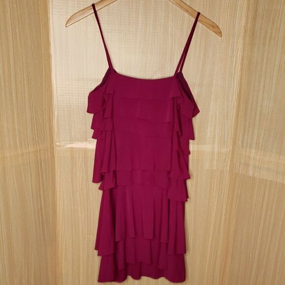 New York & Company Purple Layered dress Large - Picture 2 of 6